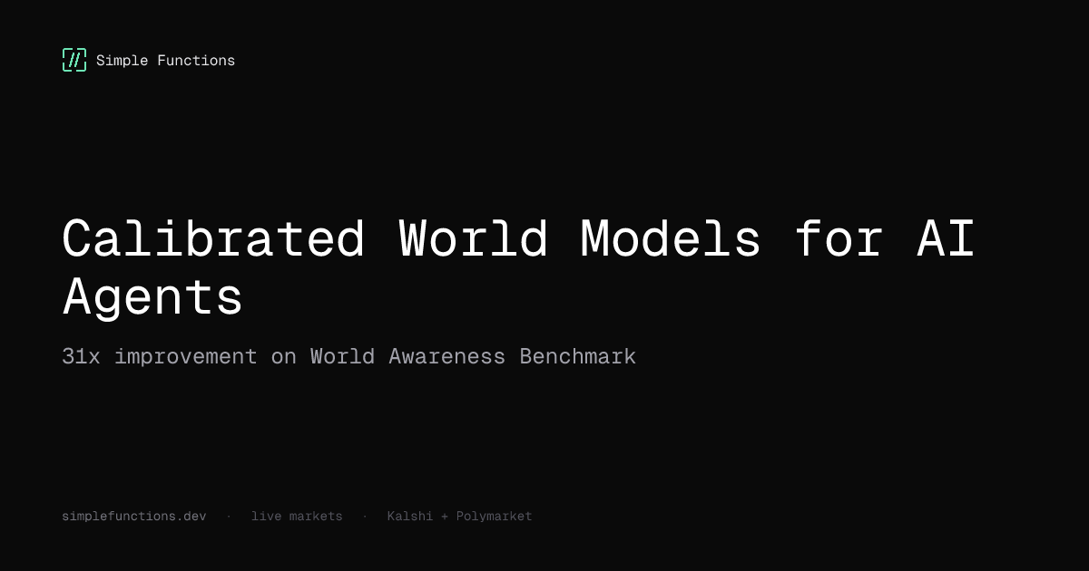 Calibrated World Models for AI Agents — SimpleFunctions Research ...