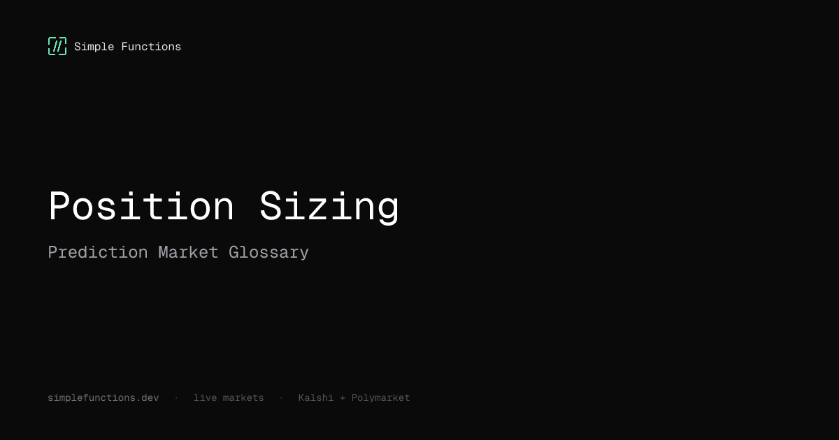 Position Sizing and Kelly Criterion for Prediction Markets ...
